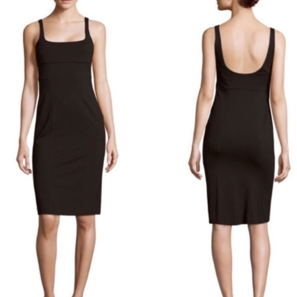 DVF Diane Von Furstenburg Bridget Black Sleeveless Bodycon Dress 0